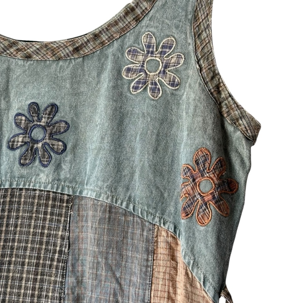 Sacred Threads Multi Print Floral Patchwork Sleev… - image 6